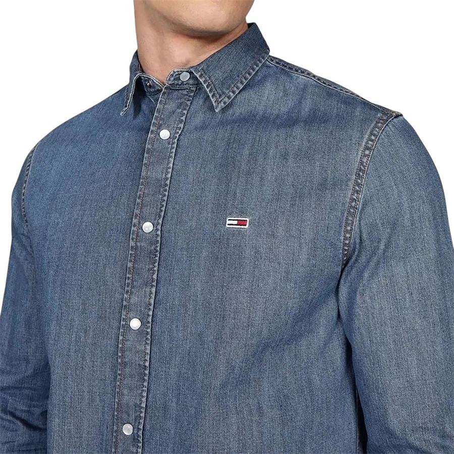 Regular fit shirt camicia in jeans da uomo Tommy Jeans | DM0DM211021A5